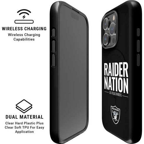 NFL Las Vegas Raiders Team Motto iPhone 16 Pro Magsafe Impact Case